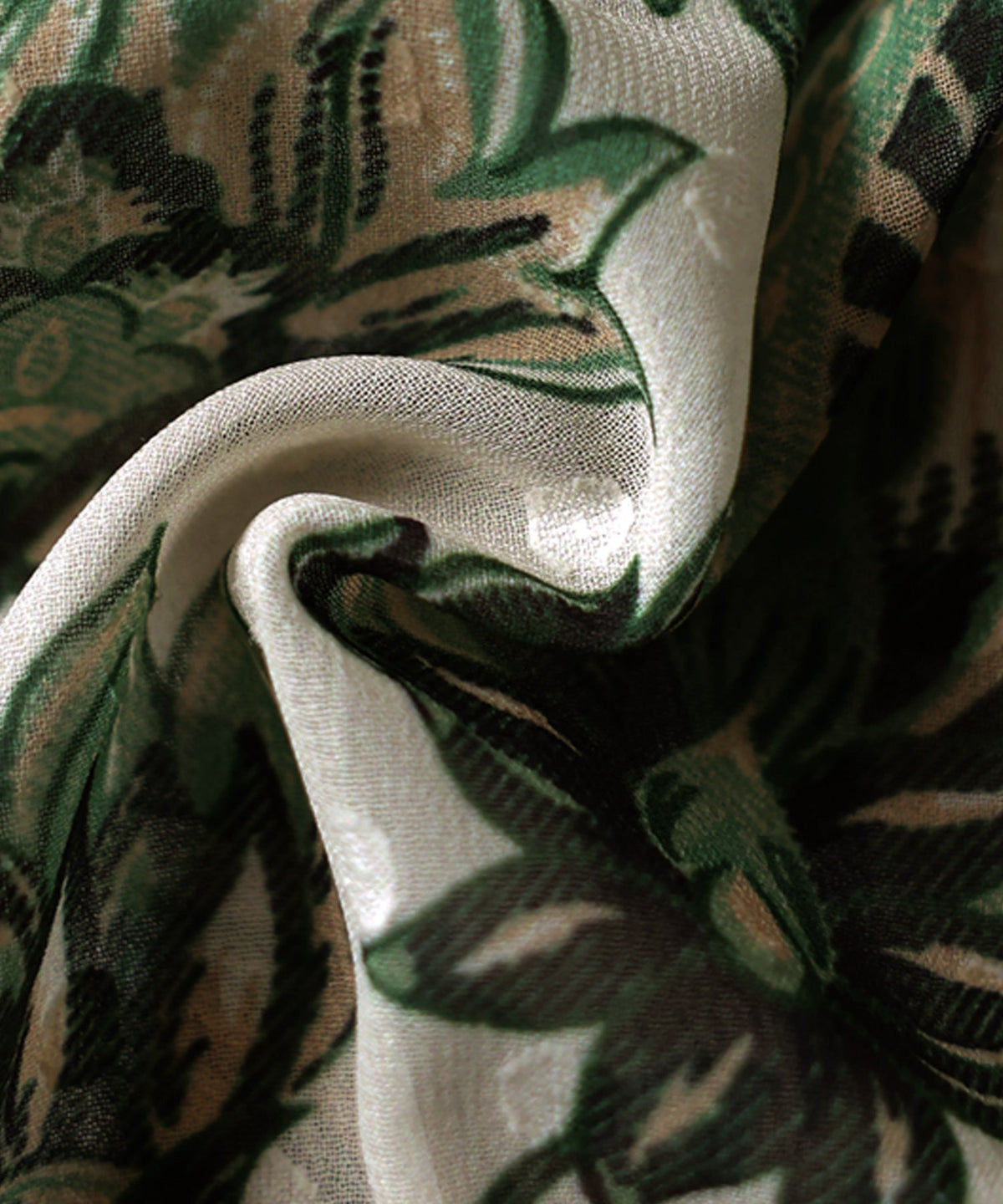 NUUUII Dot Jacquard Botanical Sheer Shirt Ladies