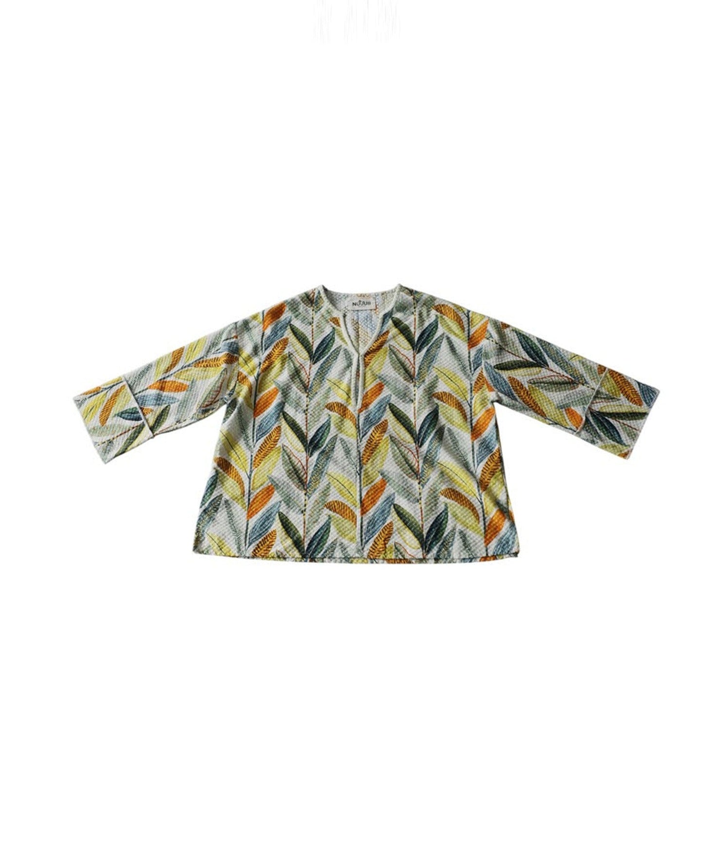 NUUUII Keyhole Neckline, 100% Cotton, Botanical Print Pullover Ladies