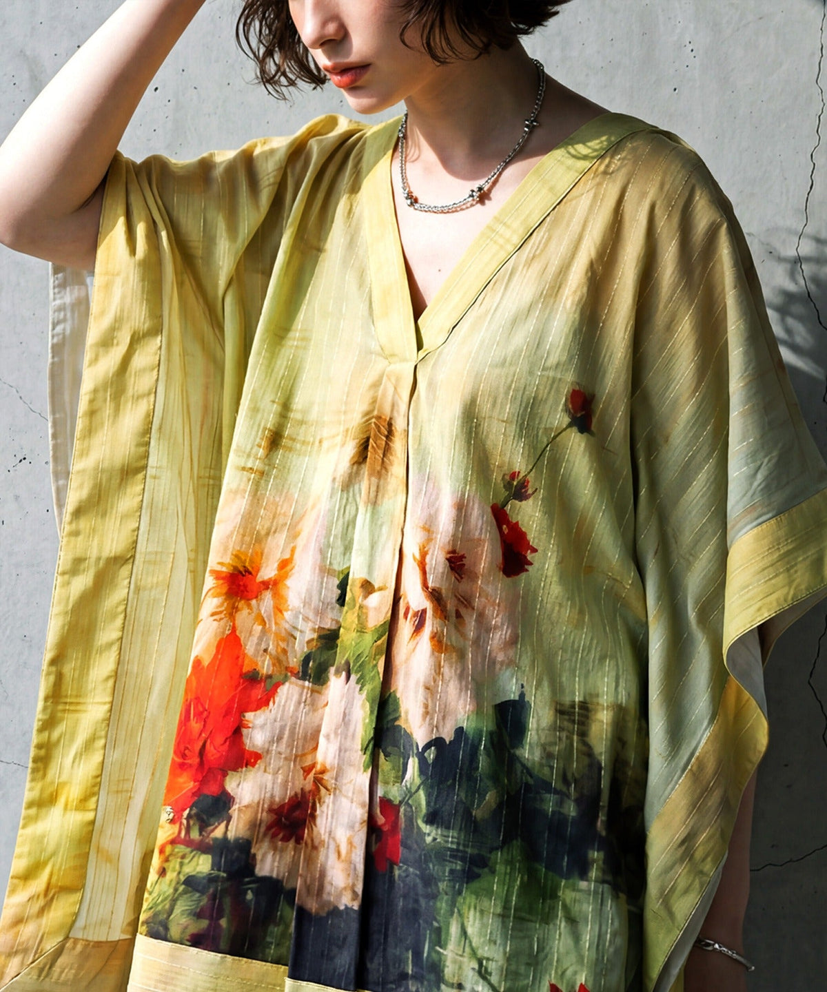 NUUUII 100% Cotton Art Print Floral Wide Silhouette Blouse Ladies