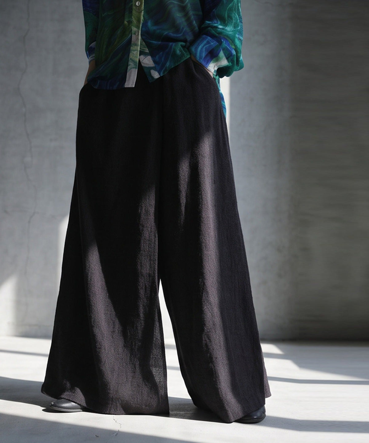 NUUUII Wrap-Style Skirt-Like Wide-Leg Pants Ladies