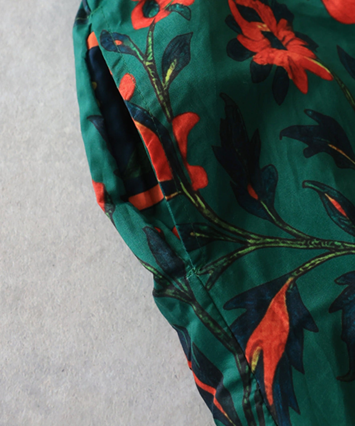 NUUUII Botanical Print Floral Flared Long Skirt Ladies