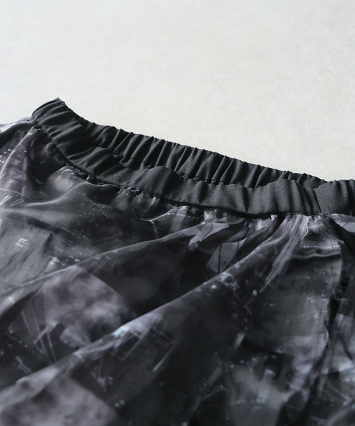 NUUUII City Print Sheer Wide-Leg Pants Ladies
