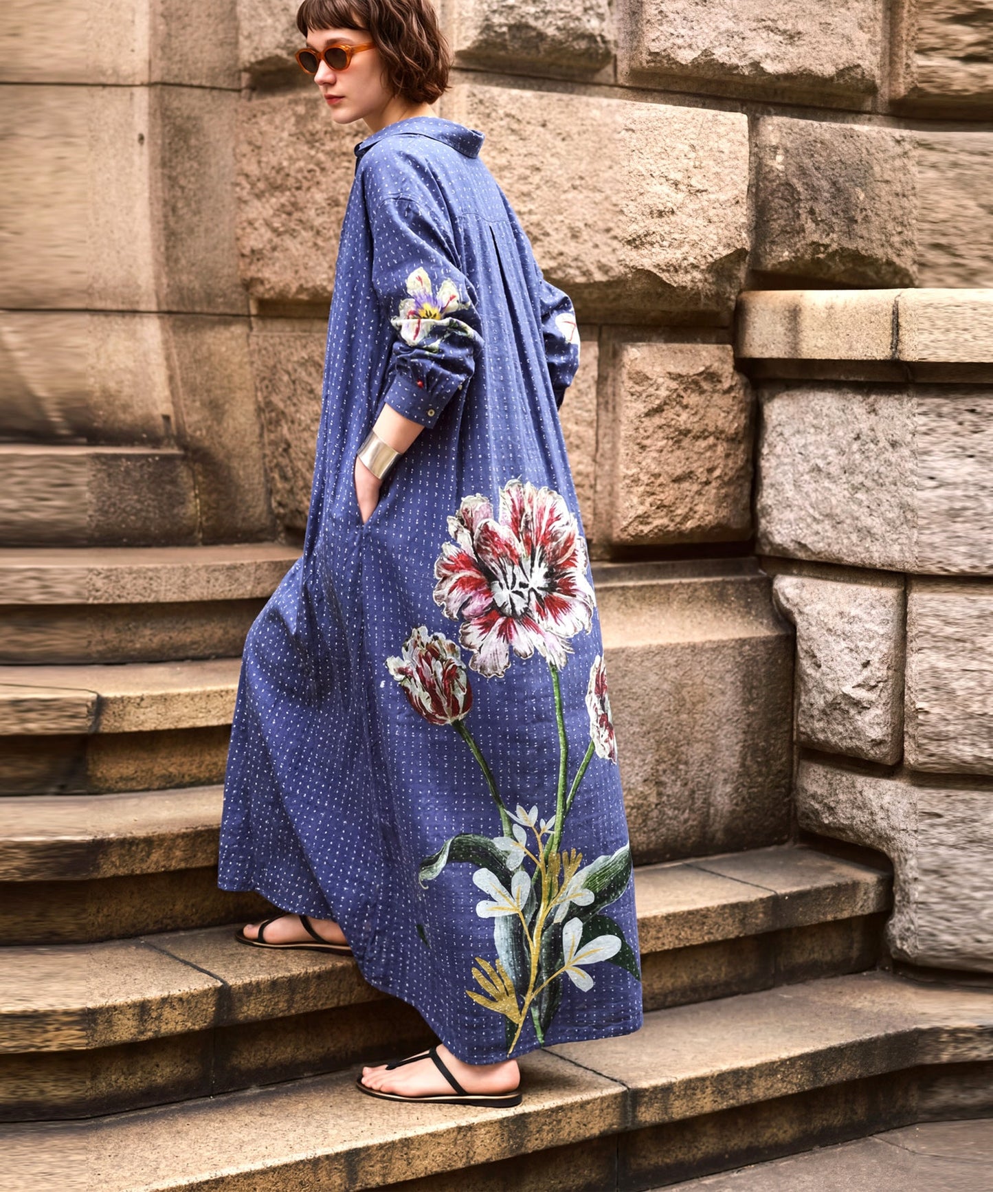 NUUUII Long Floral Dobby Dress Ladies