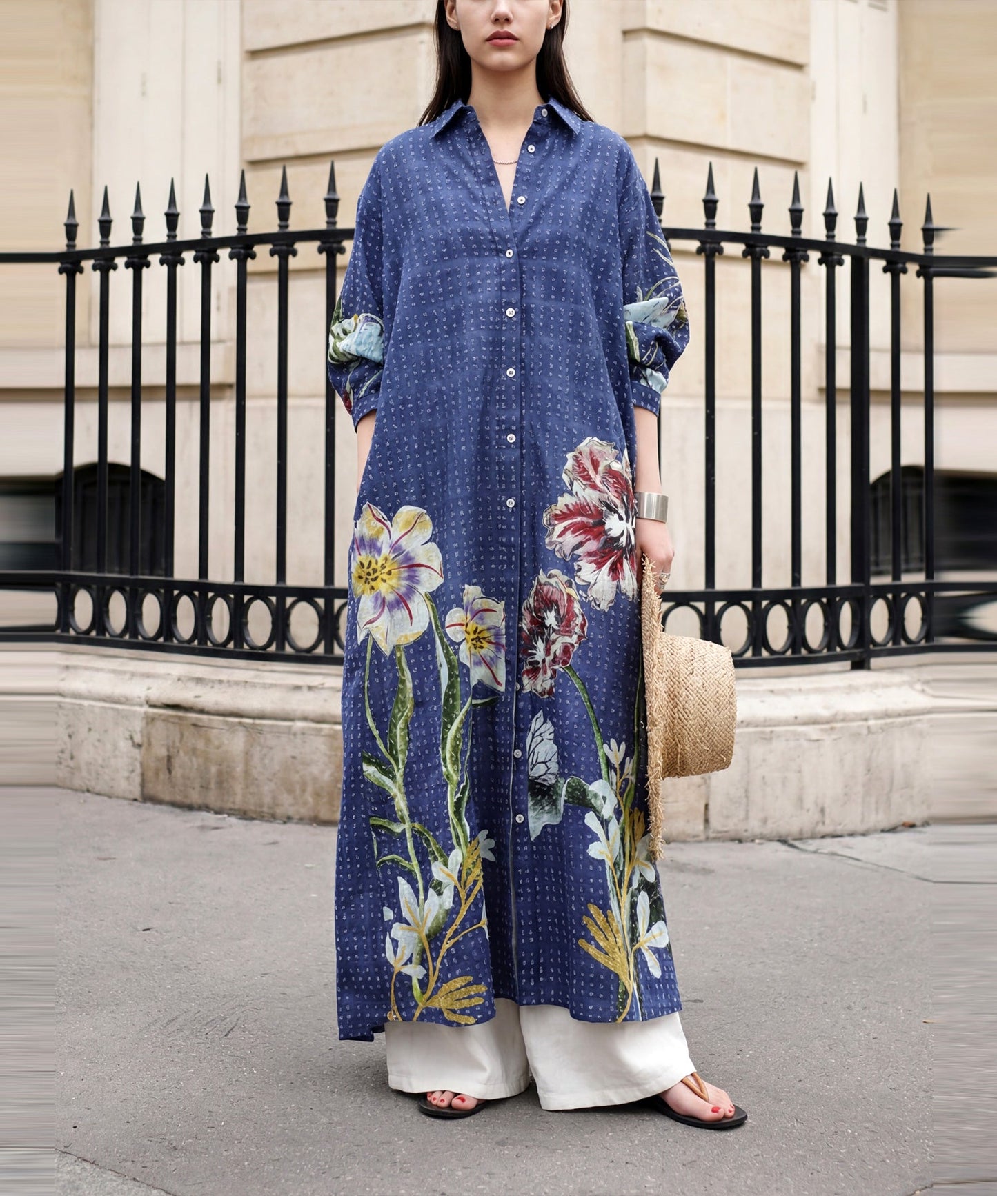 NUUUII Long Floral Dobby Dress Ladies