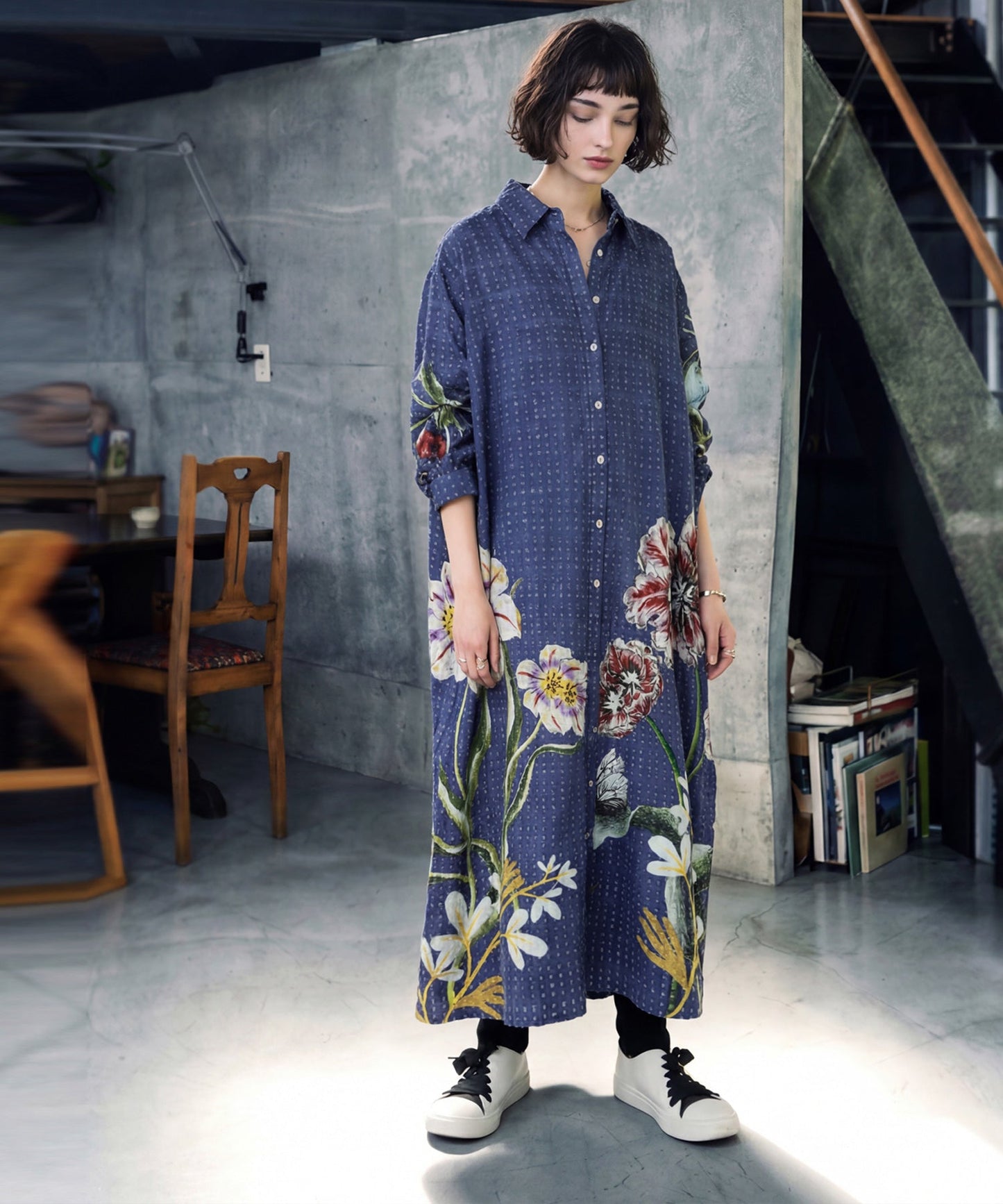 NUUUII Long Floral Dobby Dress Ladies