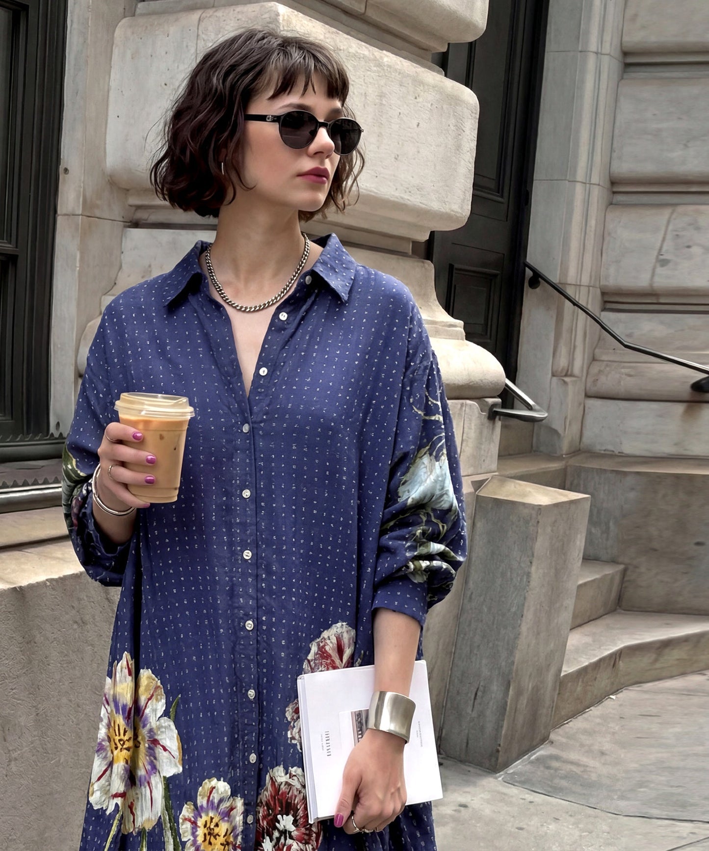 NUUUII Long Floral Dobby Dress Ladies