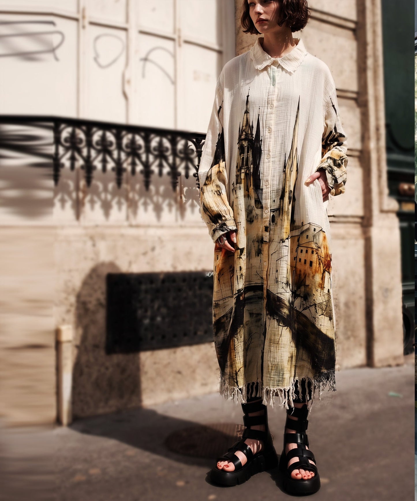NUUUII Double Gauze Shirt Dress Ladies