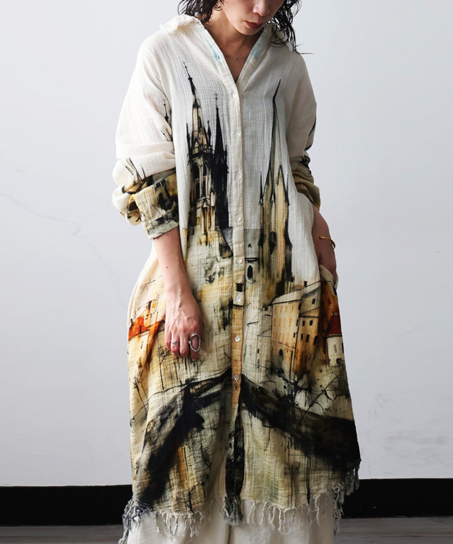NUUUII Double Gauze Shirt Dress Ladies