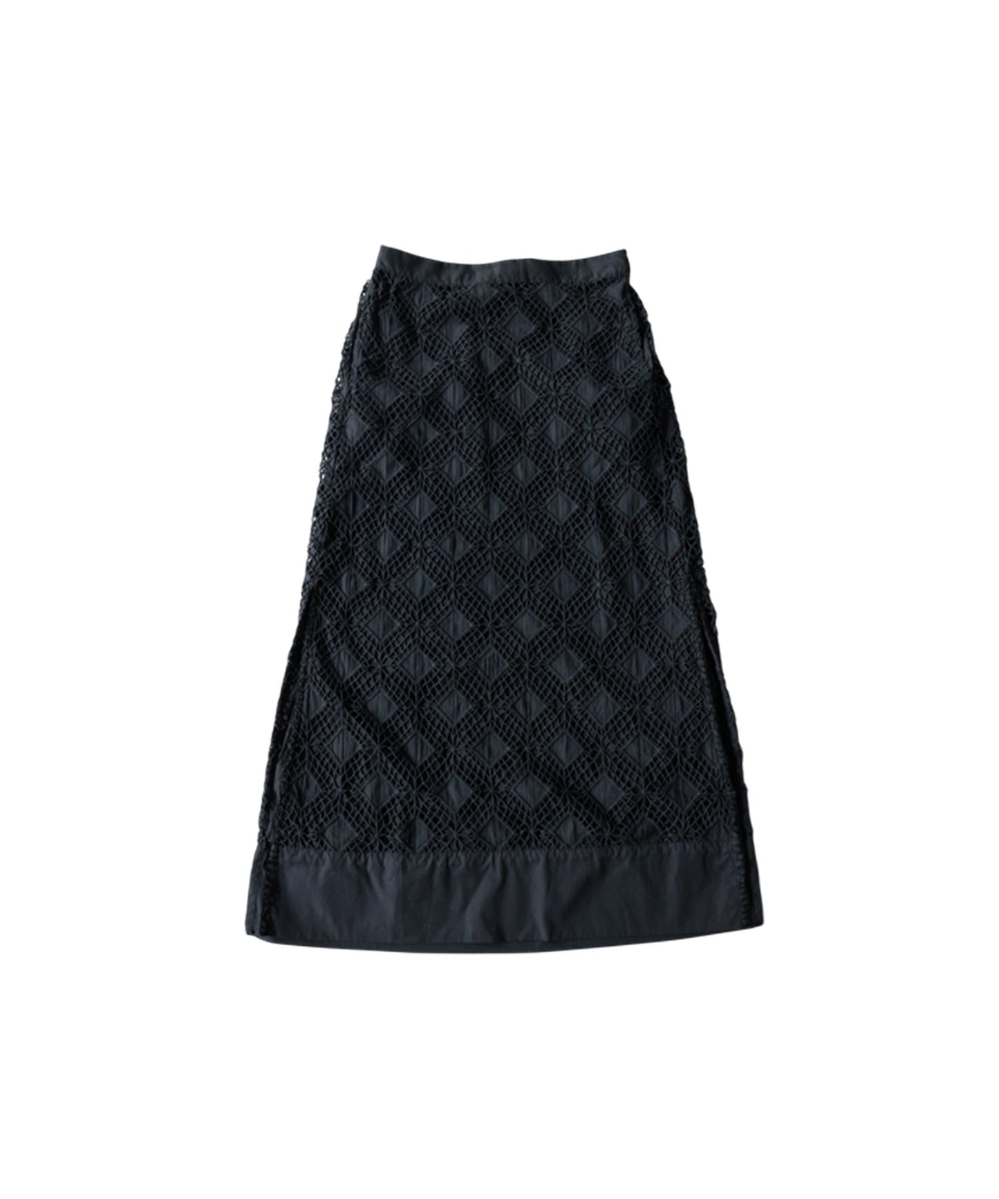 NUUUII 100% Cotton Lace Long Skirt Ladies