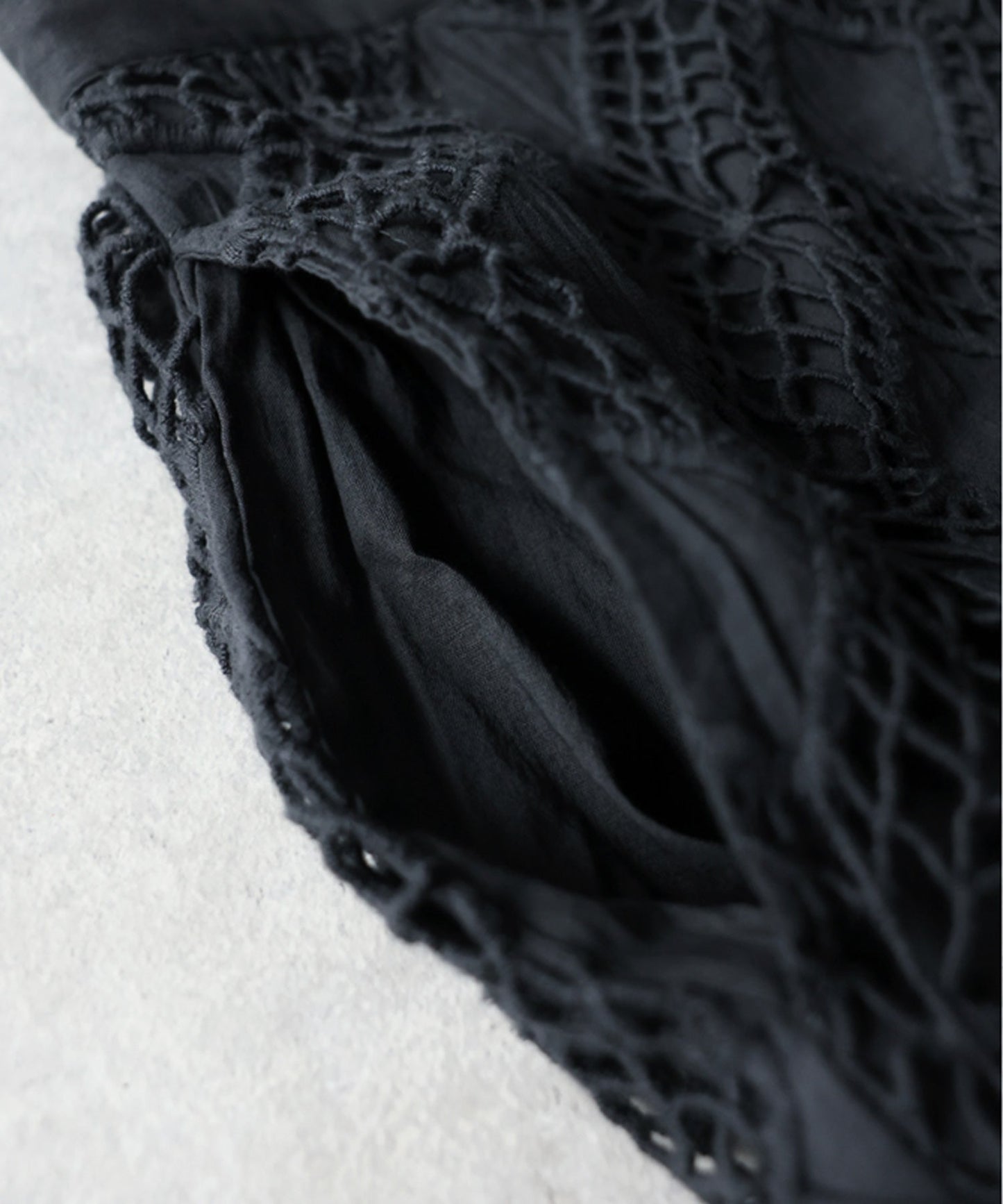 NUUUII 100% Cotton Lace Long Skirt Ladies