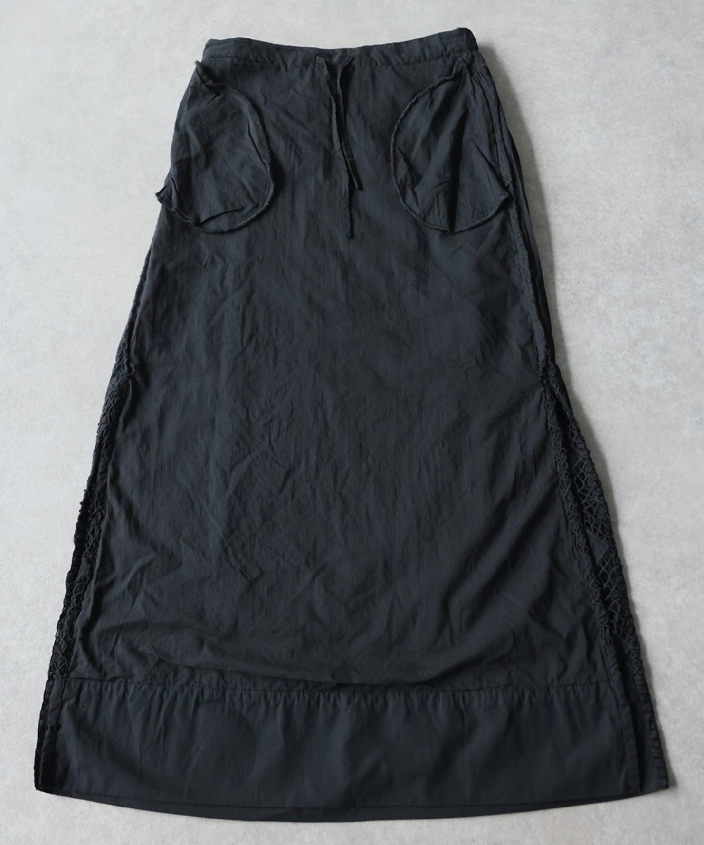 NUUUII 100% Cotton Lace Long Skirt Ladies