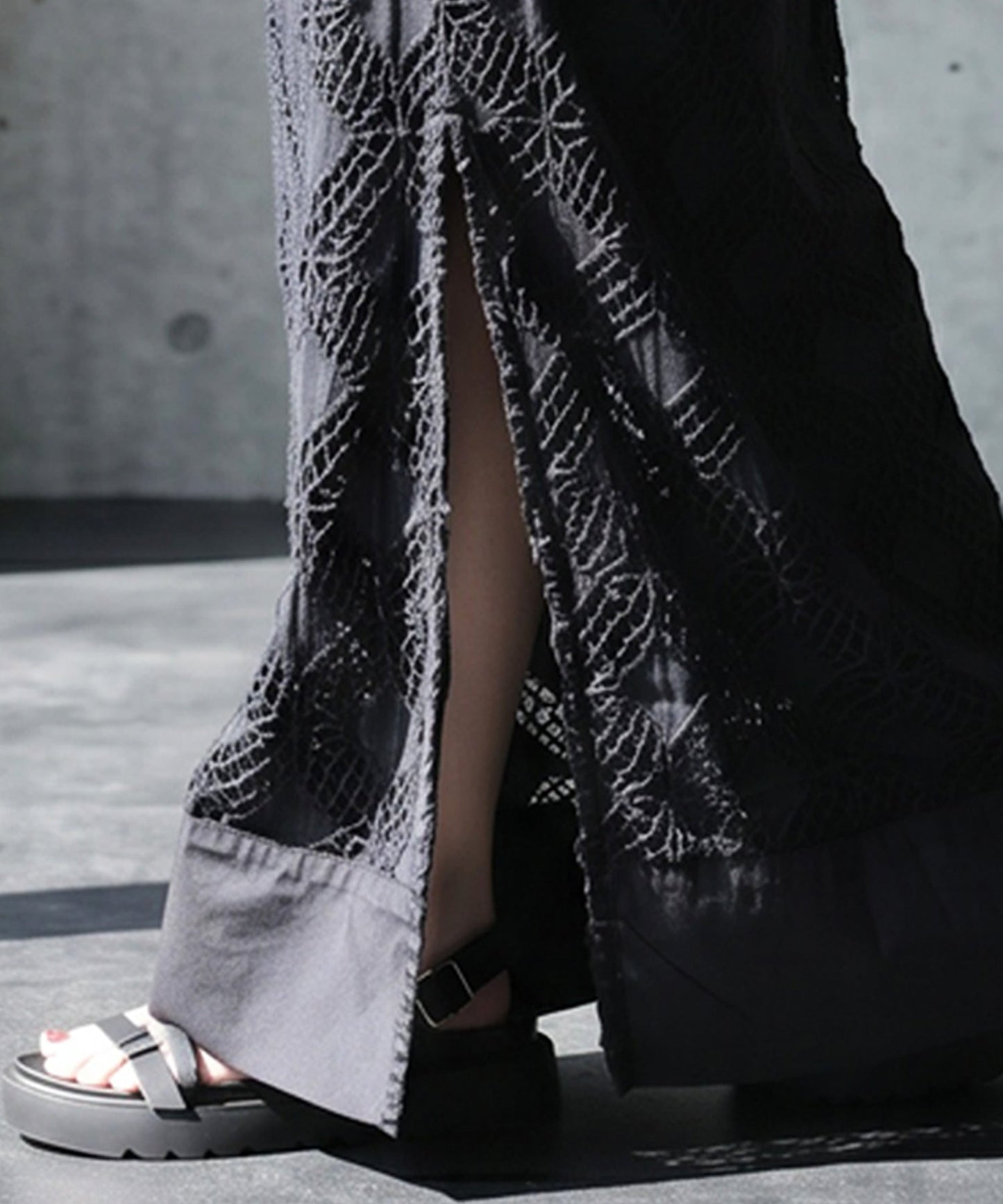 NUUUII 100% Cotton Lace Long Skirt Ladies