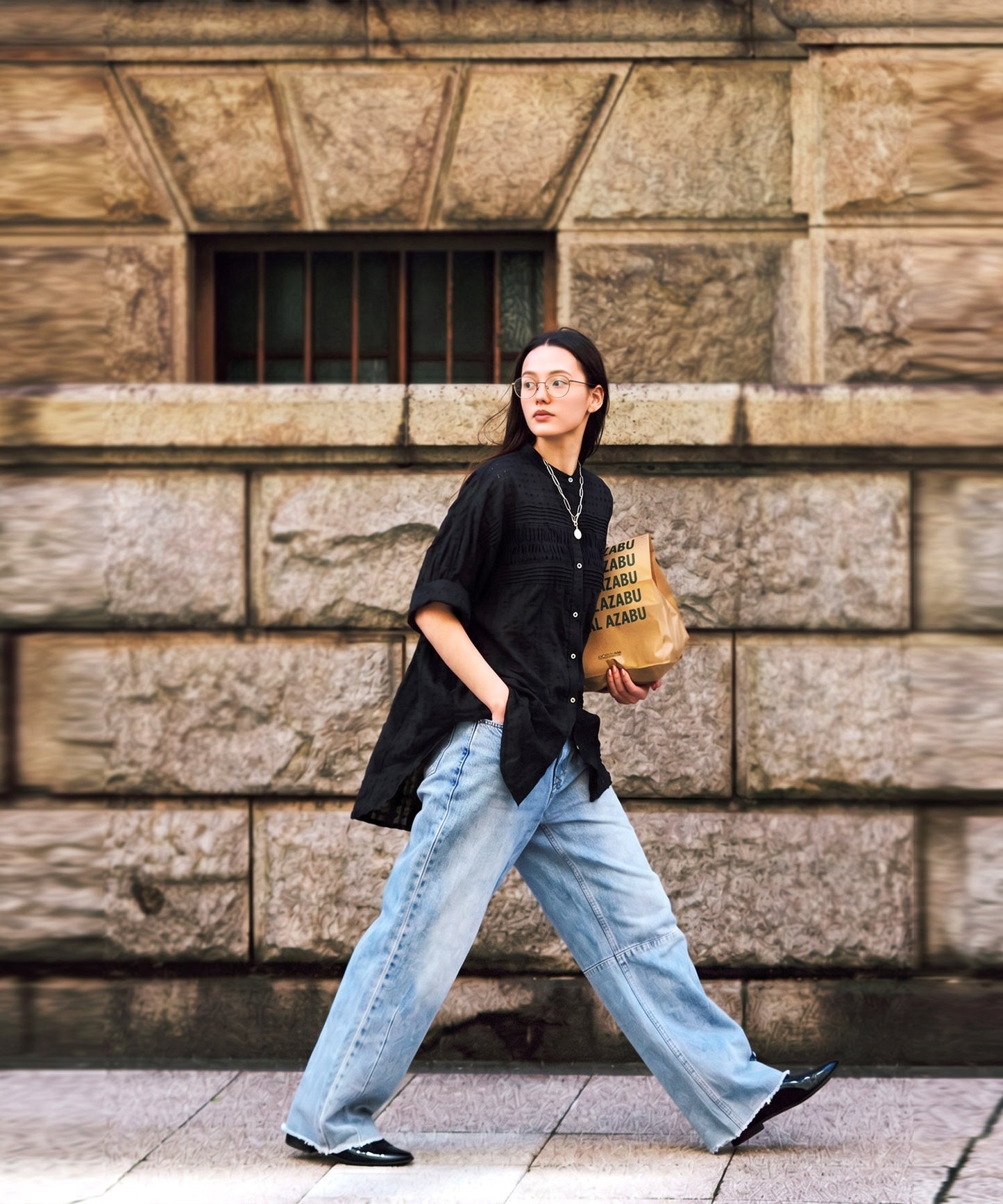 NUUUII 100% Cotton Dobby Weave Dolman Sheer Shirt Ladies