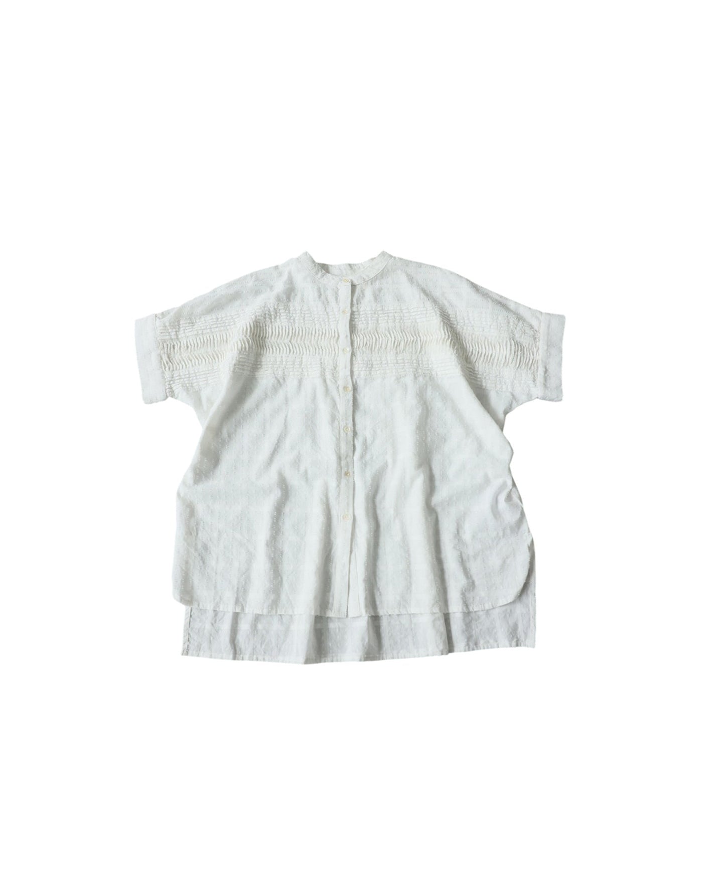 NUUUII 100% Cotton Dobby Weave Dolman Sheer Shirt Ladies