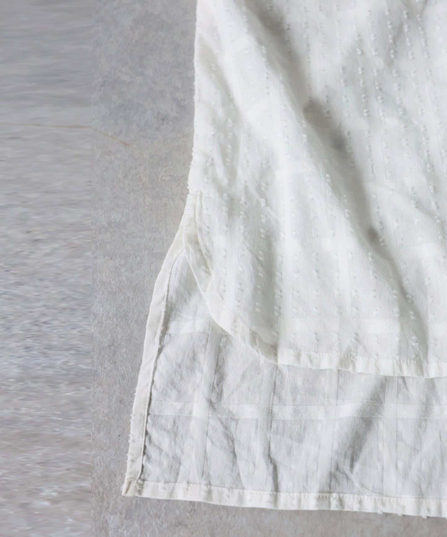NUUUII 100% Cotton Dobby Weave Dolman Sheer Shirt Ladies