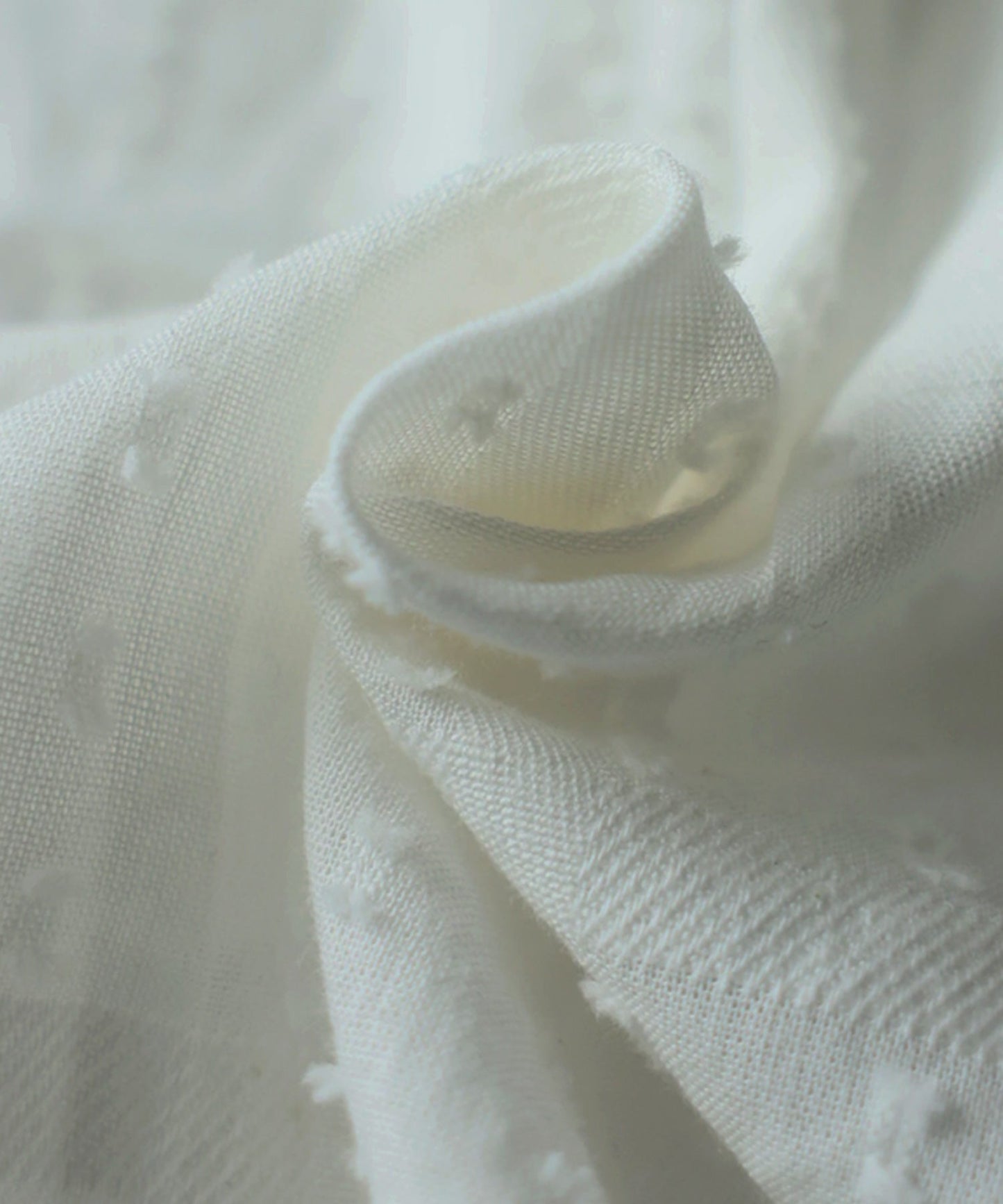 NUUUII 100% Cotton Dobby Weave Dolman Sheer Shirt Ladies