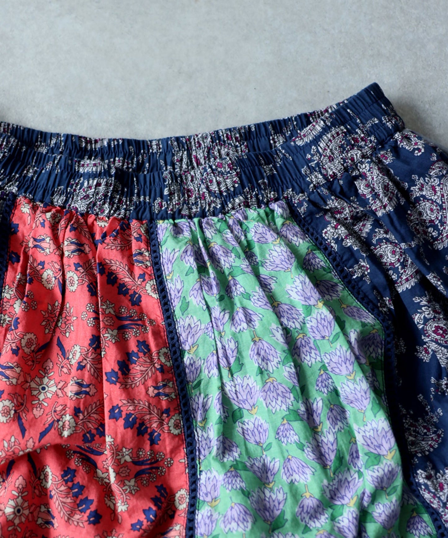 NUUUII Patchwork Flared Scarf, 100% Cotton Skirt Ladies
