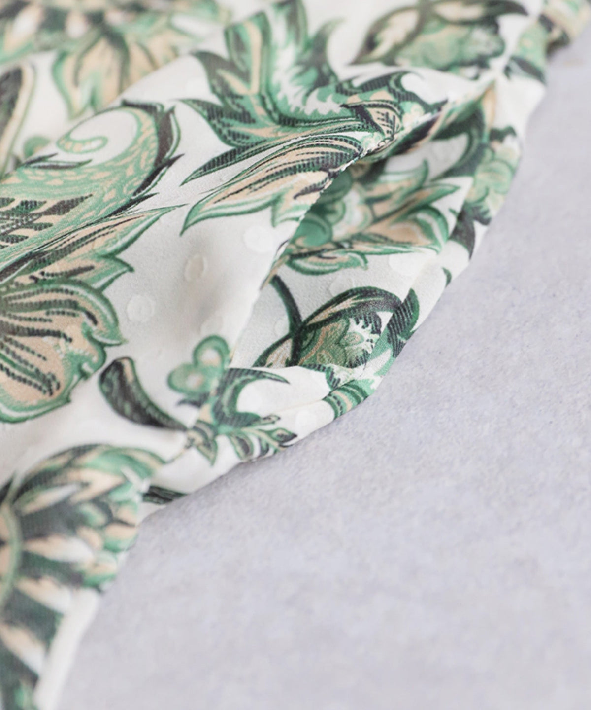 NUUUII Botanical Print Polka Dot Georgette Overalls