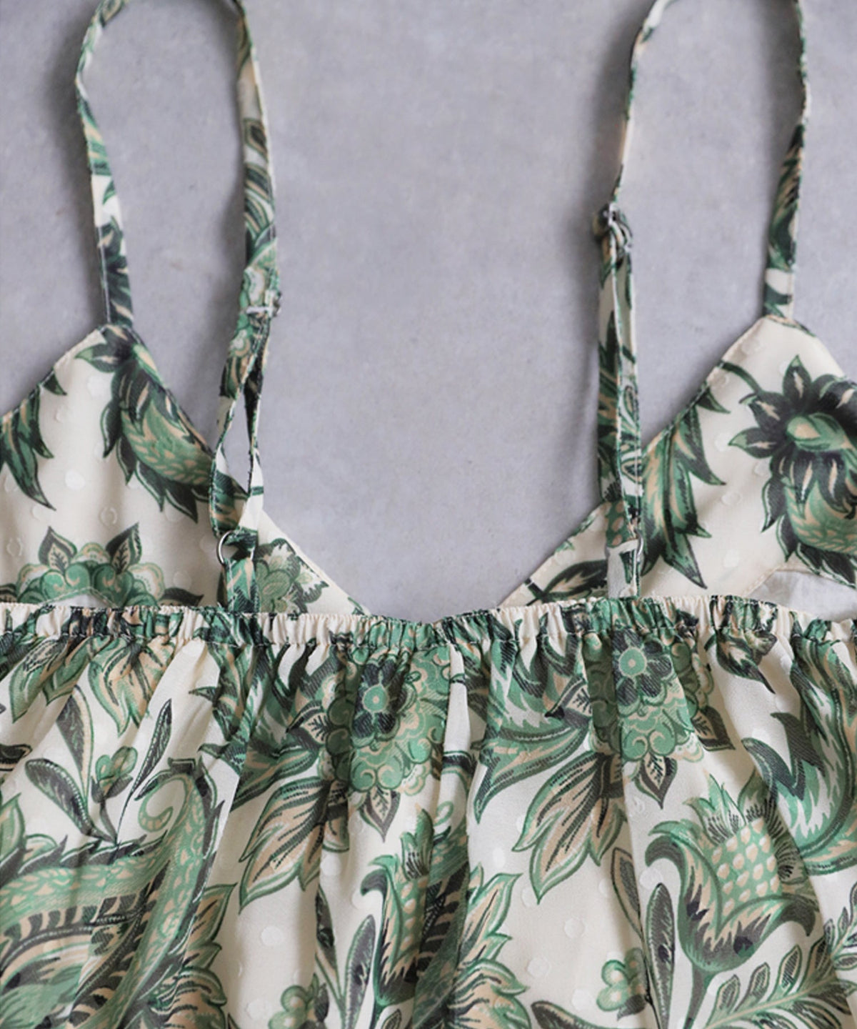 NUUUII Botanical Print Polka Dot Georgette Overalls