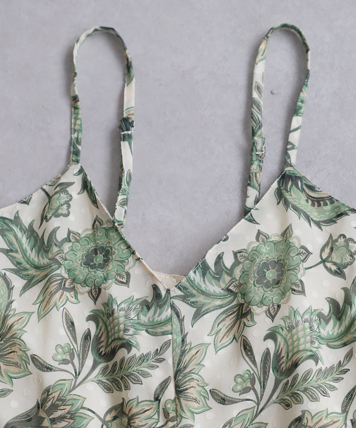 NUUUII Botanical Print Polka Dot Georgette Overalls