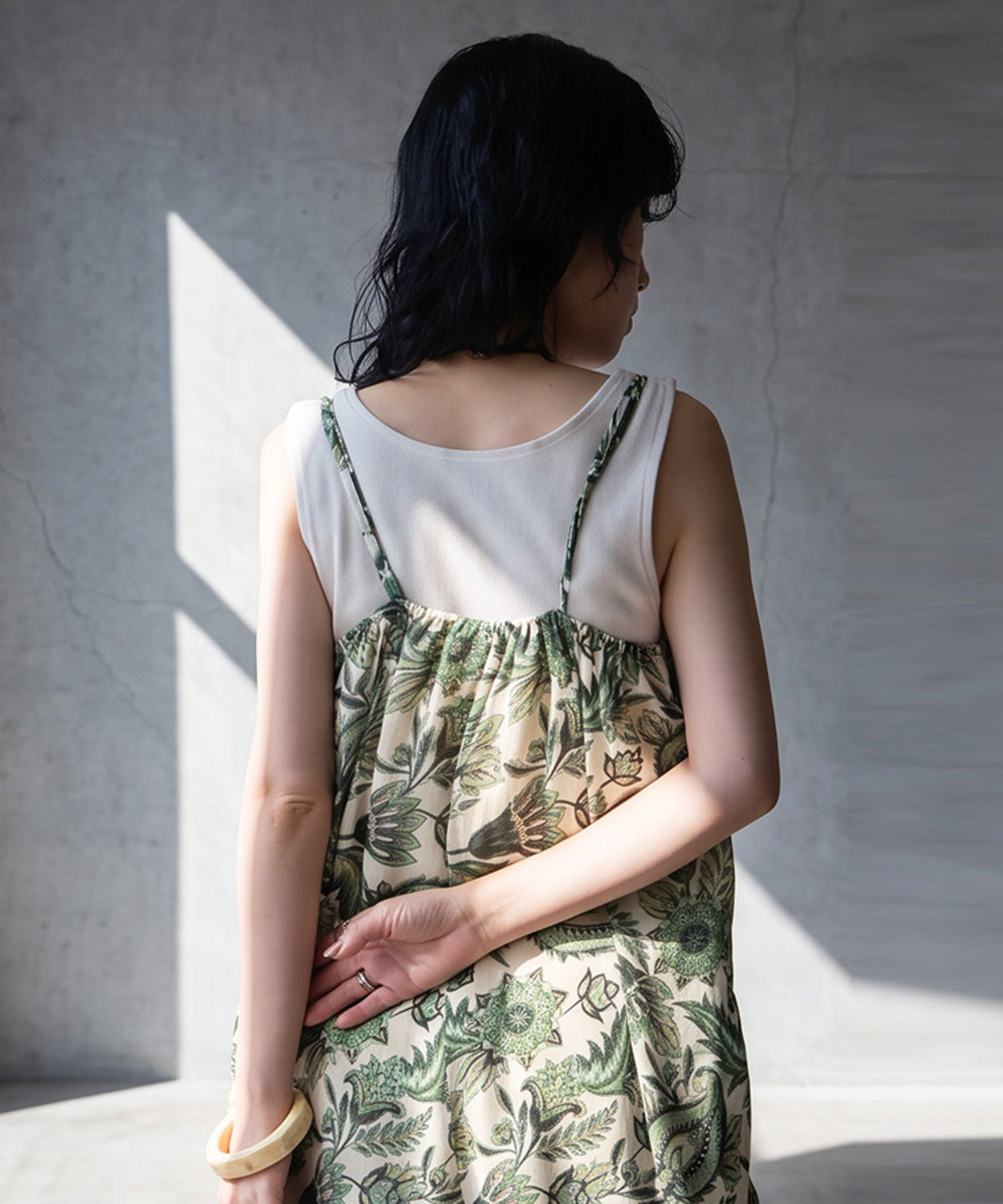 NUUUII Botanical Print Polka Dot Georgette Overalls