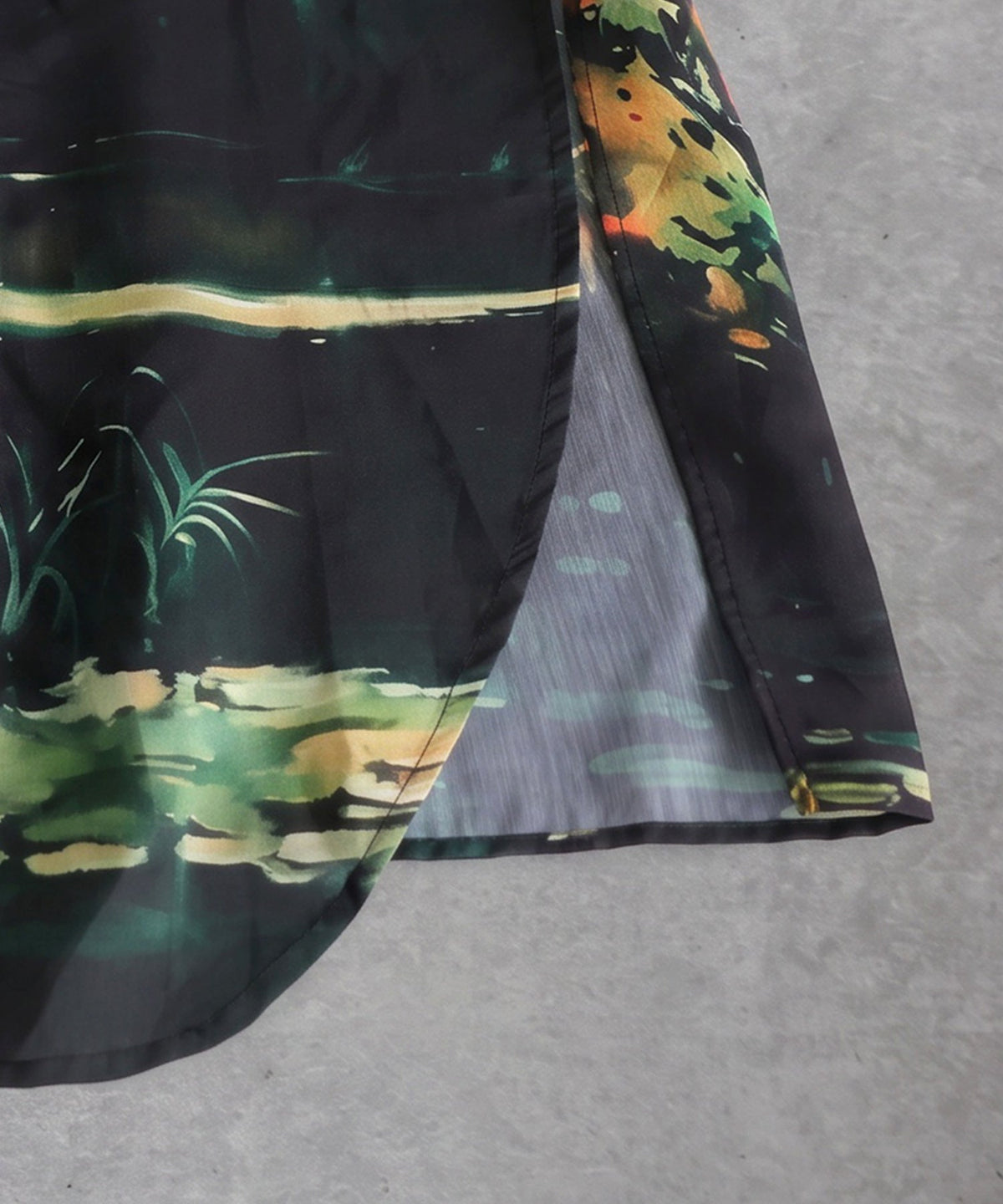 NUUUII Art Print Long Shirt Dress Ladies