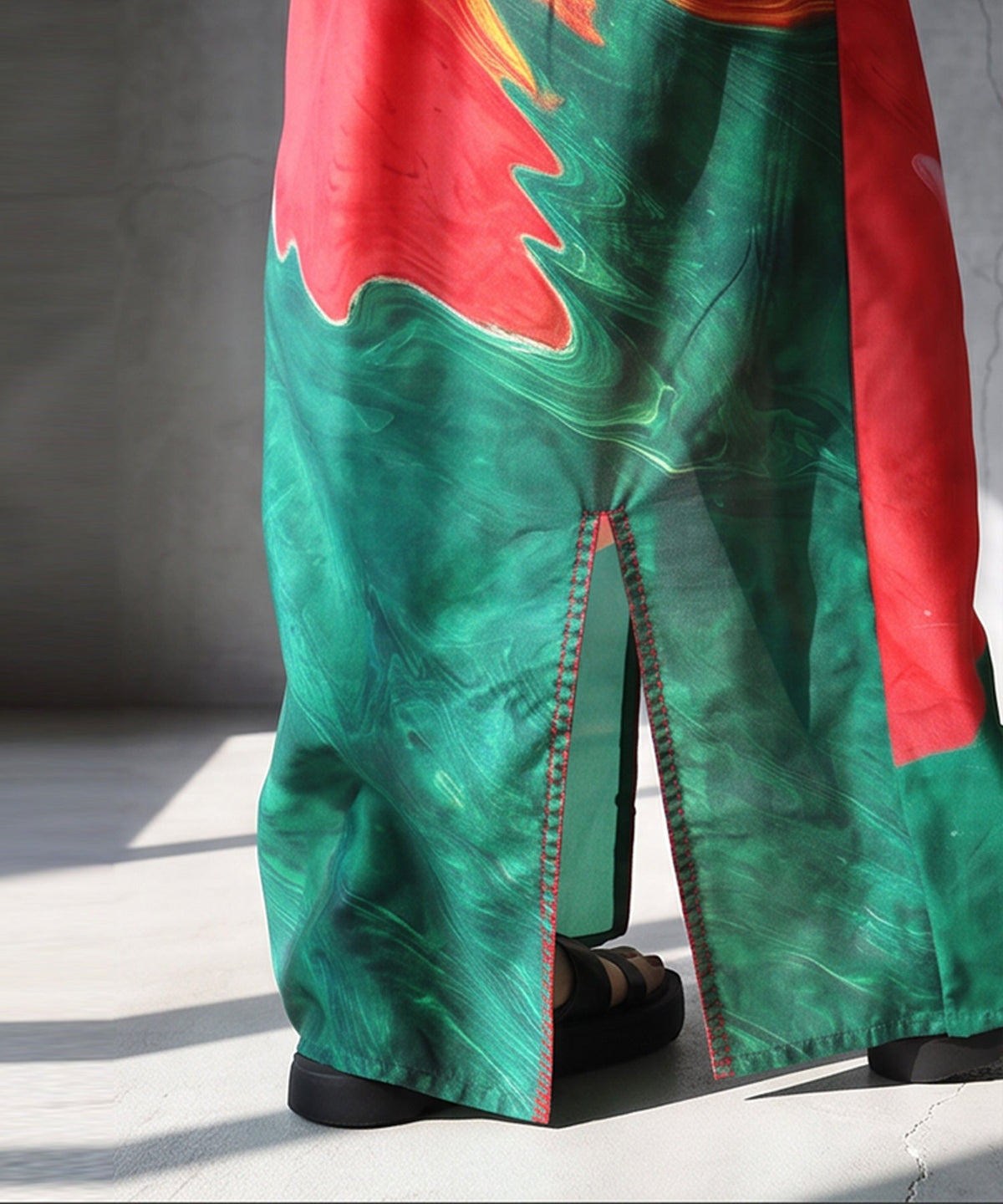 NUUUII I-Line Slit Art Skirt Ladies