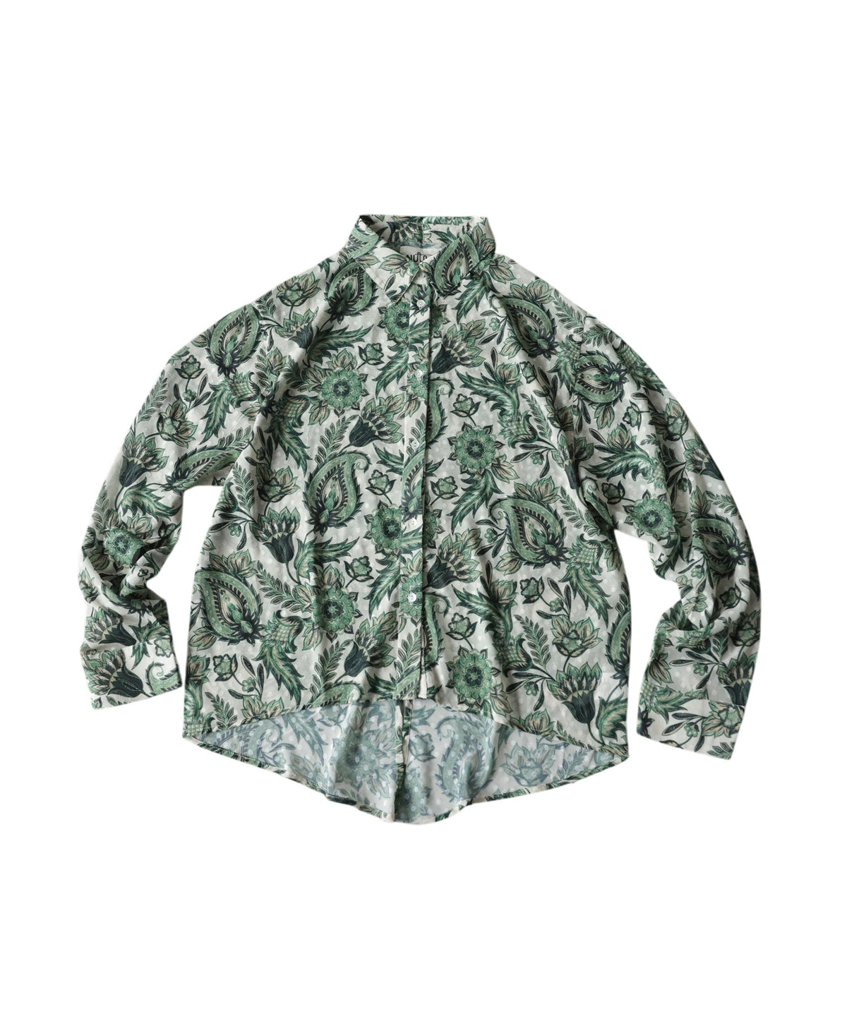 NUUUII Dot Jacquard Botanical Sheer Shirt Ladies