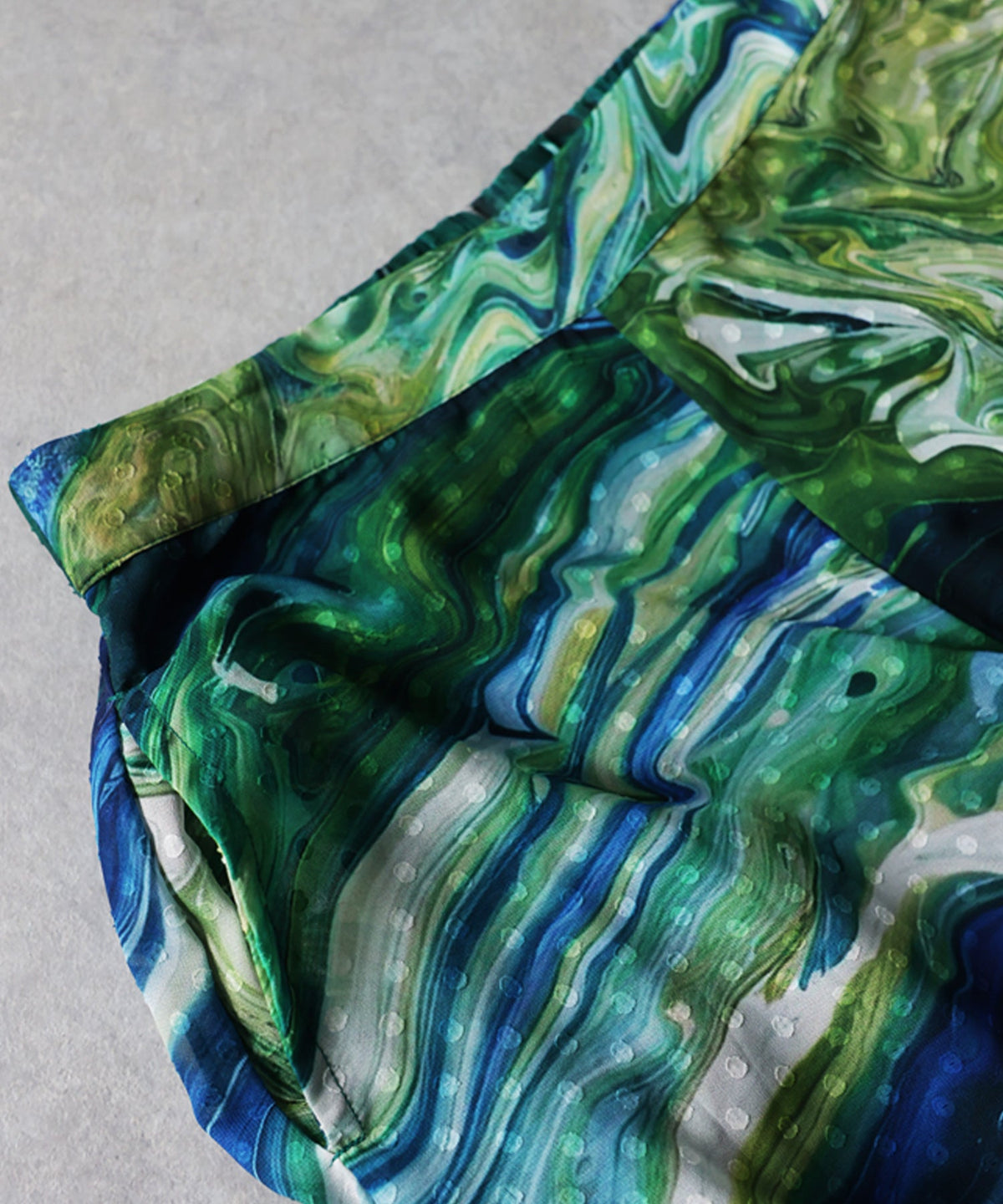 NUUUII Marble Print Art Print Wide Pants Ladies