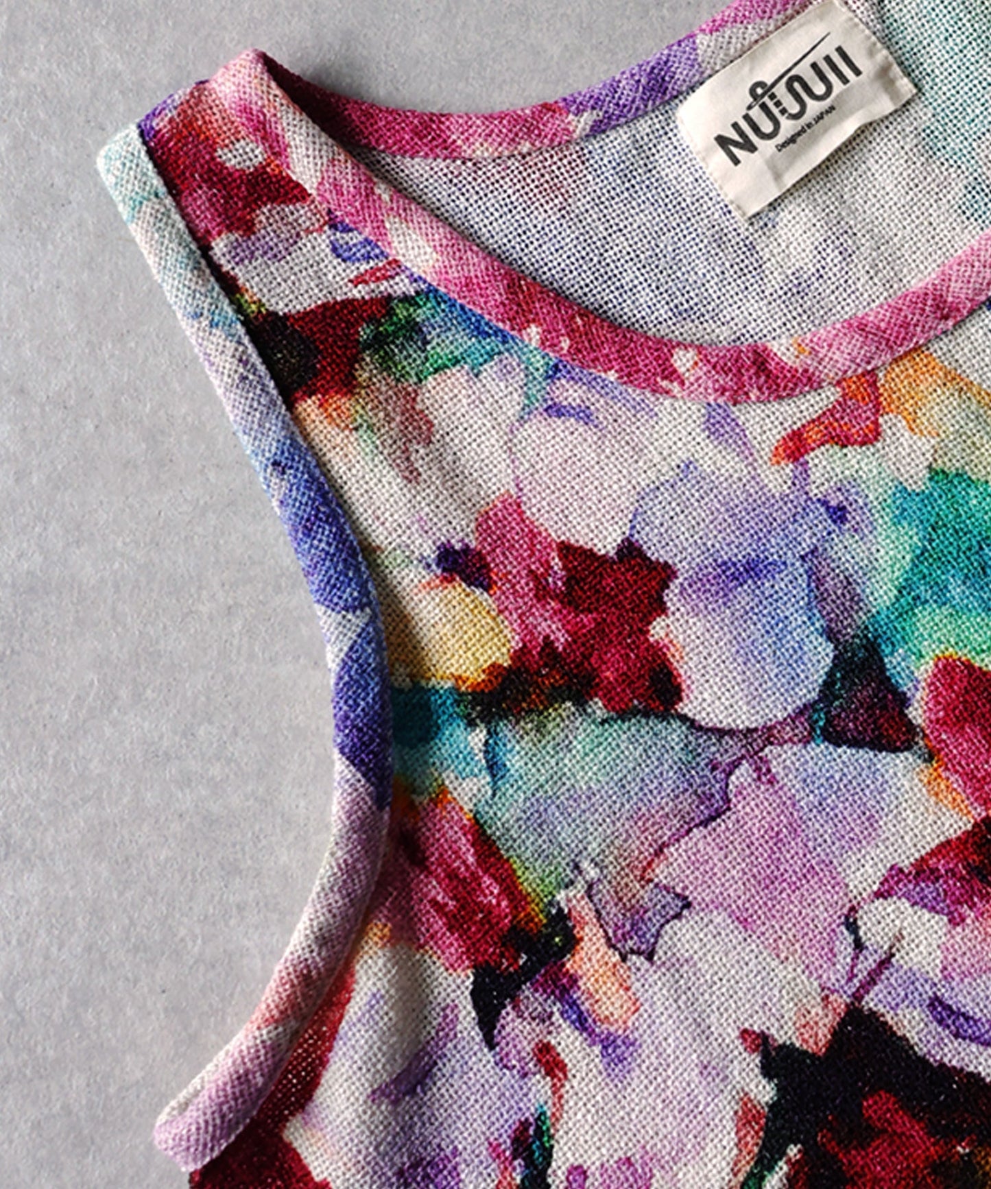 NUUUII Floral Watercolor Print Layered Tank Top Ladies