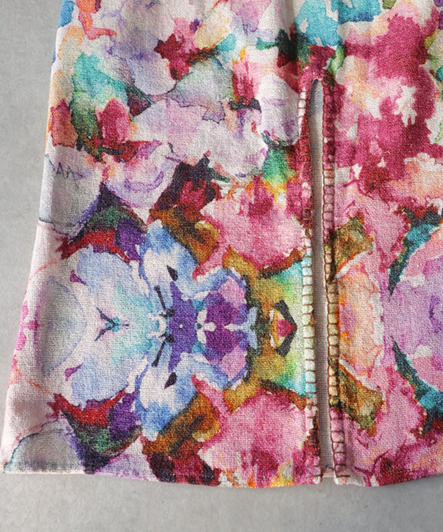 NUUUII Floral Watercolor Print All-Over Print Cotton Blend Skirt Ladies