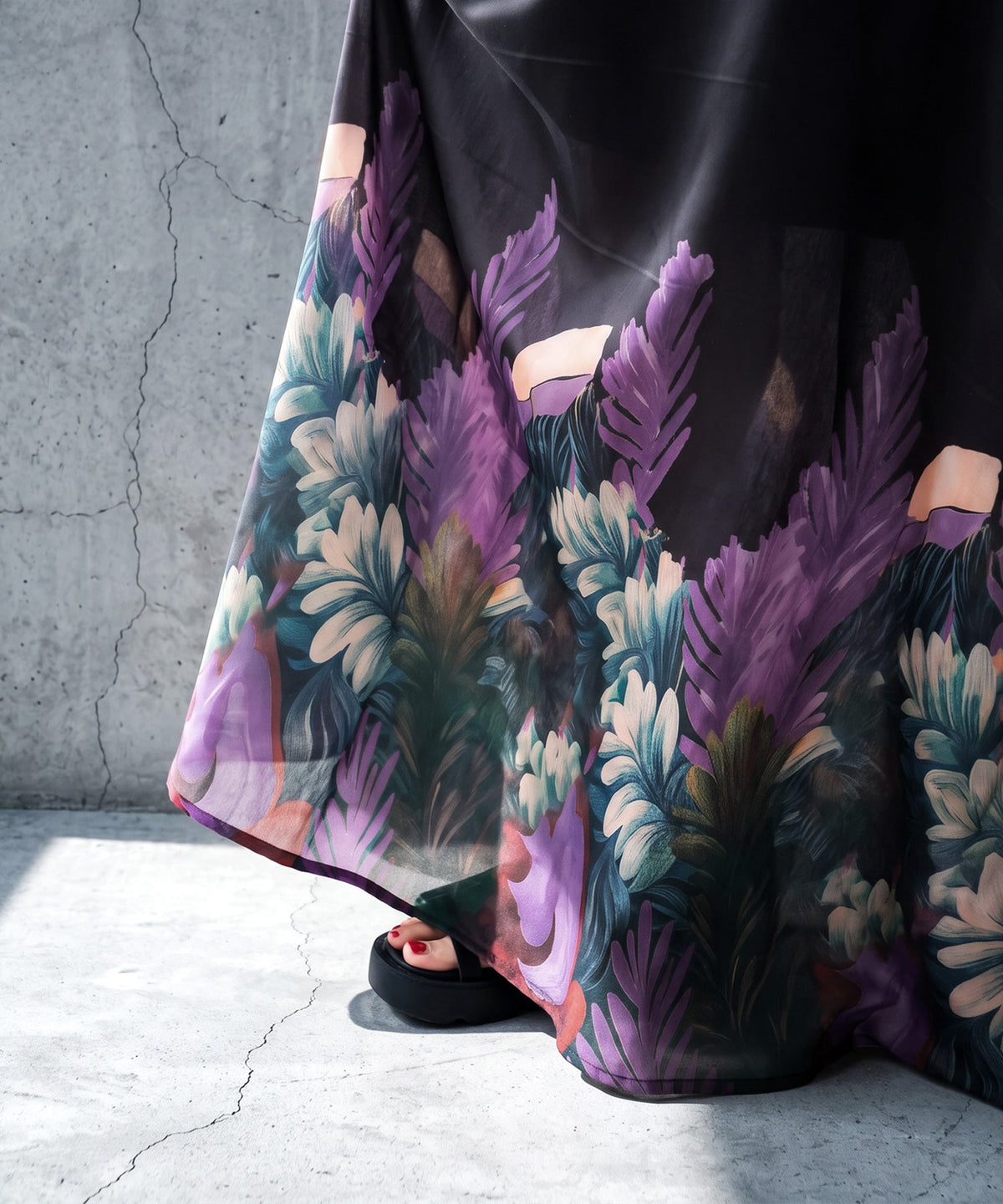 NUUUII Botanical Print Long Camisole Dress Ladies