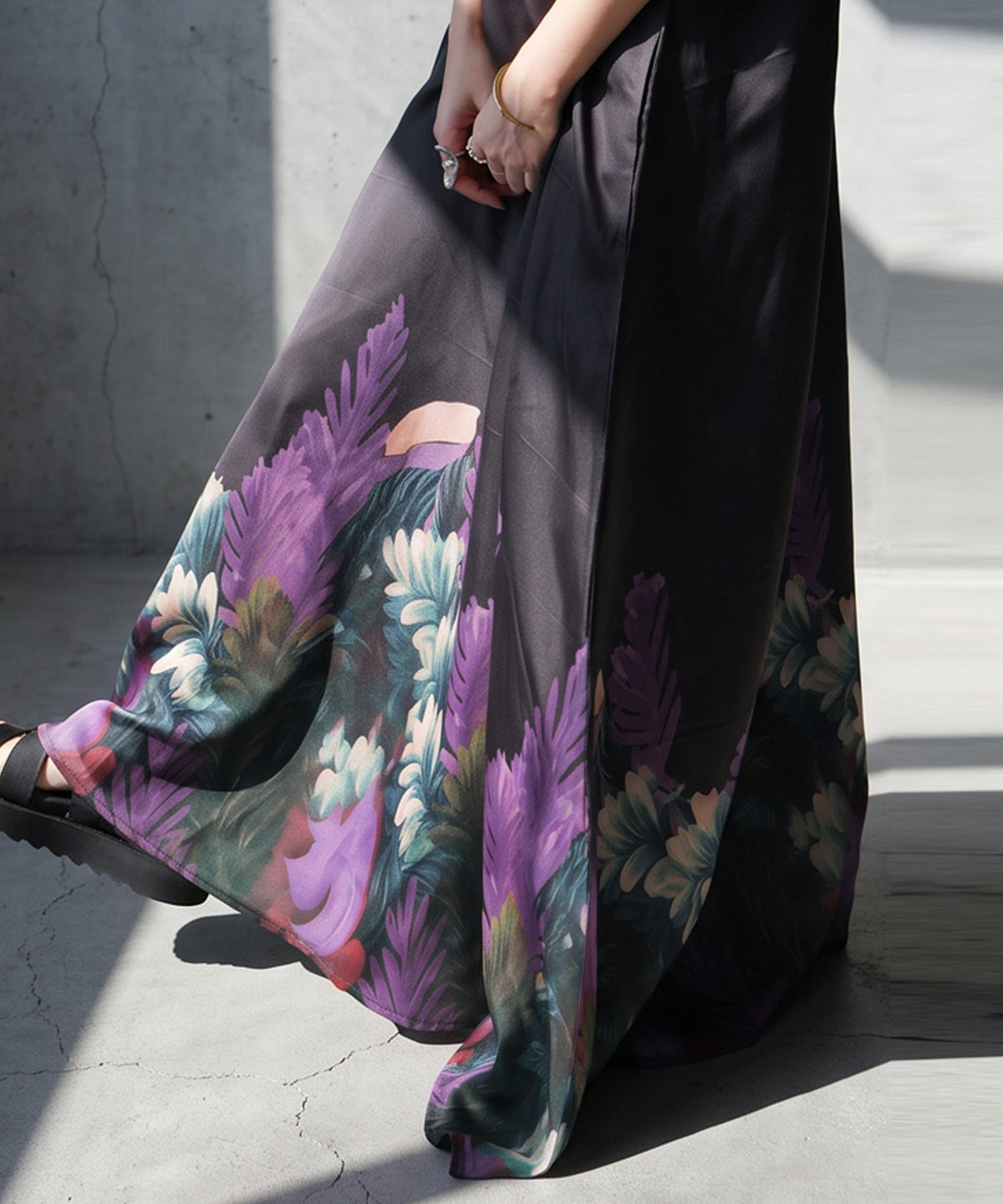 NUUUII Botanical Print Long Camisole Dress Ladies